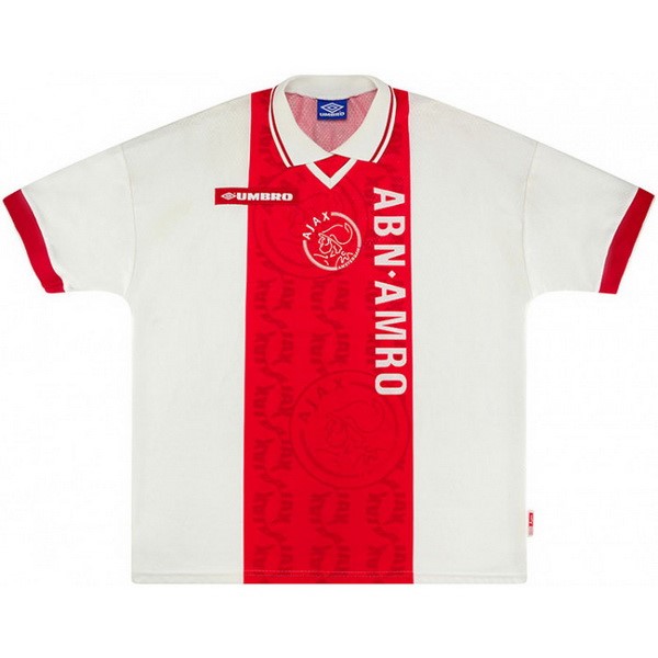 Thailande Maillot Football Ajax Domicile Retro 1998 1999 Rouge Blanc
